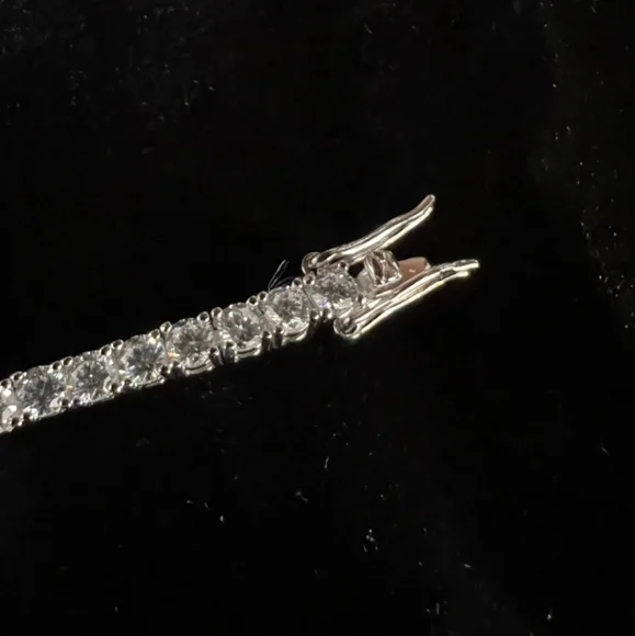 GENUINE 7 CT MOISSANITE TENNIS BRACELET